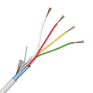 Cablu de alarma 4 fire ecranate, cupru integral, 100m 4CUEF