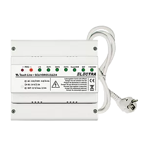 Unitate centrala de alimentare 3 iesiri pentru HOME 2 si 3 familii, G3 - ELECTRA SCU.VDR03.ELG34