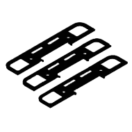 Set adaos-uri inchizator yala, negru - ELECTRA SET.235N.INC