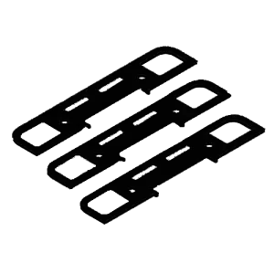 Set adaos-uri inchizator yala, negru - ELECTRA SET.235N.INC