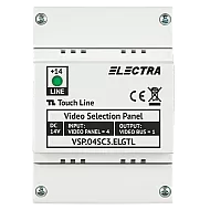 DOZA SELECTIE PANOURI VIDEO 4 INTRARI - conectori cu surub BUS IN/OUT 1/1, 4 iesiri - ELECTRA VSP.04SC3.ELGTL