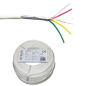 Cablu de alarma 4 fire ecranate, cupru integral, 100m - eRaya AL10422-100 Cablu de alarma 4 fire ecranate, cupru integral, 100m - eRaya AL10422-100