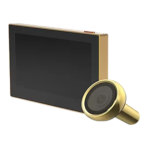 Vizor electronic smart, Wi-Fi, FullHD 1080P, monitor 4.3 inch, acumulator 2200mAh, Auriu - EZVIZ CS-HP2-Golden