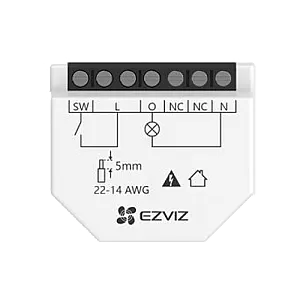 Releu inteligent Wi-Fi pentru aplicatii Smart Home EZVIZ, 1 canal 250Vc.a. max. 16A CS-T35-R100-W Releu inteligent Wi-Fi pentru aplicatii Smart Home EZVIZ, 1 canal 250Vc.a. max. 16A CS-T35-R100-W