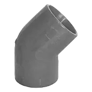 Racord ABS 45° gri pentru teava de 25 mm, 10 bucati - Honeywell PIP-006-G