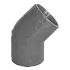Racord ABS 45° gri pentru teava de 25 mm, 10 bucati - Honeywell PIP-006-G