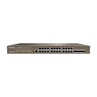 Switch 24 porturi PoE Gigabit, 4 porturi SFP Gigabit, 1 port consola,1U , L3 Management - IP-COM G5328P-24-410W Switch 24 porturi PoE Gigabit, 4 porturi SFP Gigabit, 1 port consola,1U , L3 Management - IP-COM G5328P-24-410W