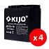 Cutie 4 acumulatori JS12-18 - KIJO JS12-18-BAX