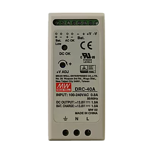 Sursa de alimentare in comutatie, 13.8V / 2.9A, sina DIN, backup - MEAN WELL DRC-40A