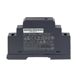 Sursa de alimentare in comutatie, 12V / 1.25A, sina DIN - MEAN WELL HDR-15-12