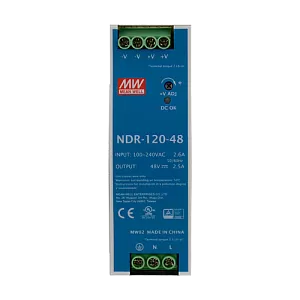 Sursa de alimentare in comutatie, 48V / 2.5A, sina DIN - MEAN WELL NDR-120-48