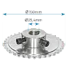 Motorline PDP36 – Pinion 36 dinti, pentru motoarele portilor sectionale - MOTORLINE PDP36 Pinion 36 dinti, pentru motoarele portilor sectionale - MOTORLINE PDP36 – Motorline PDP36