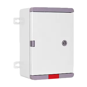 Cutie distributie IP67 din ABS gri, usa mata, placa metalica, 200x300x130 mm PD203013