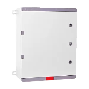 Cutie distributie IP67 din ABS gri, usa mata, placa metalica, 400x500x180 mm PD405018