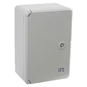 Cutie distributie IP65 din ABS gri, usa mata, placa metalica, 200x300x130 mm PP3001