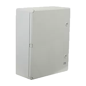 Cutie distributie IP65 din ABS gri, usa mata, placa metalica, 400x500x175 mm PP3003