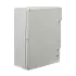 Cutie distributie IP65 din ABS gri, usa mata, placa metalica, 400x500x175 mm PP3003