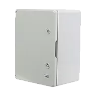 Cutie distributie IP65 din ABS gri, usa mata, placa metalica, 300x400x220 mm PP3005