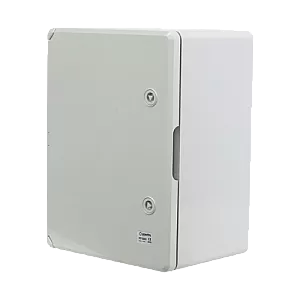Cutie distributie IP65 din ABS gri, usa mata, placa metalica, 300x400x220 mm PP3005