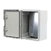 Cutie distributie IP65 din ABS gri, usa mata, placa metalica, 300x400x220 mm PP3005 – Plastim PP3005