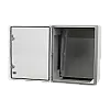 Cutie distributie IP65 din ABS gri, usa transparenta, placa metalica, 400x500x240 mm PP3017 – Plastim PP3017