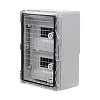 Plastim PP3112 – Cutie modulara IP65 din ABS gri, usa transparenta, 2 x 9 module, 250x350x150 mm PP3112 Cutie modulara IP65 din ABS gri, usa transparenta, 2 x 9 module, 250x350x150 mm PP3112 – Plastim PP3112