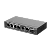 Switch 4 porturi PoE+, 2 porturi GE, 1 port SFP, Gigabit, Cloud Management - Ruijie RG-ES206GS-P – Ruijie Networks RG-ES206GS-P