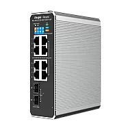 Switch industrial 7 x RJ45 1G PoE+, 1 x RJ45 1G PoE++, 2 x SFP, L2 Cloud Management - Ruijie RG-NIS2100-8GT2SFP-HP Switch industrial 7 x RJ45 1G PoE+, 1 x RJ45 1G PoE++, 2 x SFP, L2 Cloud Management - Ruijie RG-NIS2100-8GT2SFP-HP
