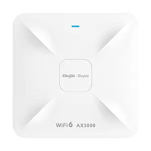 Access Point Wireless AX3000 Dual-Band, Wi-Fi 6, 1x RJ45 2.5G, 1x RJ45 1G, PoE IN, Cloud Management - Ruijie RG-RAP2260