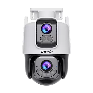 Camera PT Wi-Fi, rezolutie 3+3MP, Dual-Lens, Audio bidirectional, IR/WL 30m, Alarma, IP65 - TENDA TND-CH9-WCA