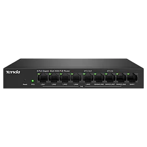 Router 8 porturi PoE+, 1 port WAN, Gigabit, Web Management - TENDA TND-G0-8G-POE