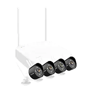 Kit NVR Wi-Fi si 4 camere WiFi de exterior, 3MP, Audio, Alarma  - TENDA TND-K4W-3TC
