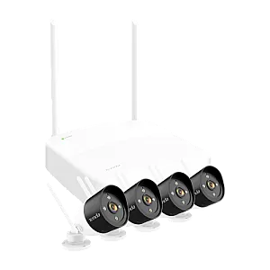 Kit NVR Wi-Fi si 4 camere WiFi de exterior, 3MP, Audio, Alarma  - TENDA TND-K4W-3TC