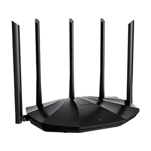 Router Wi-Fi 6, DualBand 2.4Ghz/5GHz, 300+1201Mbps, 5x6dBi, 4 porturi Gigabit - TENDA TND-RX2-PRO