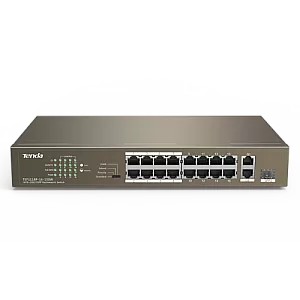 Switch 24 porturi PoE 10/100 Mbps, 2 porturi RJ45 Gigabit, 1 port SFP Gigabit - TENDA TND-TEF1126P-24-250W-V30