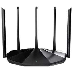 Router Wi-Fi 6, DualBand 2.4Ghz/5GHz, 300+1201Mbps, 5x6dBi, 4 porturi Gigabit - TENDA TND-TX2-PRO
