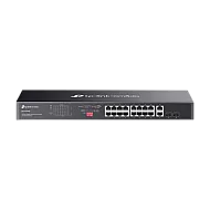 Switch 16 x RJ45 1G PoE, 2 x combo SFP/RJ45 1G, Buget PoE 250W, Unanaged, 1U - TP-Link Omada DS1018GMP Switch 16 x RJ45 1G PoE, 2 x combo SFP/RJ45 1G, Buget PoE 250W, Unanaged, 1U - TP-Link Omada DS1018GMP