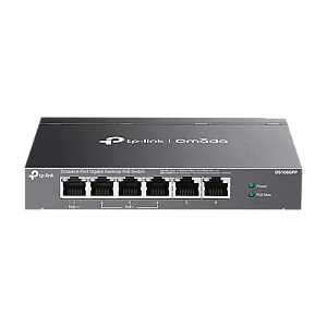 Switch 3 x RJ45 1G PoE+, 1 x RJ45 1G PoE++, 2 x RJ45 1G, Buget PoE 64W, Unanaged - TP-Link Omada DS106GPP