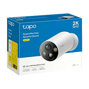 Camera IP Smart Wi-Fi, 4MP, Baterie reincarcabila, Audio bidirectional, Alarma - TP-Link Tapo TapoC425
