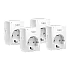 Pachet 4 prize smart, Wi-Fi, 10A, control vocal - TP-Link Tapo TapoP100(4-pack)