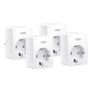 Pachet 4 prize smart, 16A, Wi-Fi, control vocal, monitorizare consum - TP-Link Tapo TapoP110(4-pack) Pachet 4 prize smart, 16A, Wi-Fi, control vocal, monitorizare consum - TP-Link Tapo TapoP110(4-pack)