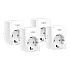 Pachet 4 prize smart, 16A, Wi-Fi, control vocal, monitorizare consum - TP-Link Tapo TapoP110(4-pack)
