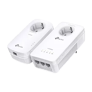 Kit Powerline AV1300, Passthrough, Wi-Fi 5, AC1200 Dual-Band, 3+1 x RJ45 Gigabit - TP-Link TL-WPA8631PKIT