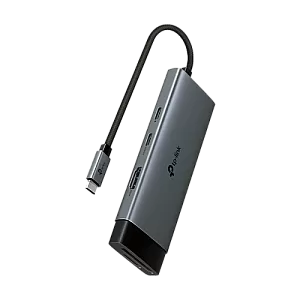 Hub USB-C 7-in-1, Power Delivery 100W, HDMI, Cititor carduri, Transfer date - TP-Link UH7020C