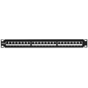 Patch Panel 24 porturi RJ45, Cat6a, Ecranat, 1U - TRENDnet TC-P24C6AS