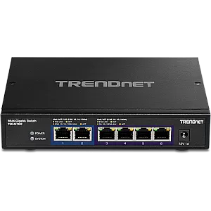 Switch 6 porturi, 4 x 2.5G si 2 x 10G , Fanless - TRENDnet TEG-S762