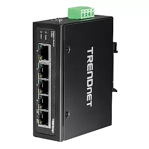 Switch industrial 5 porturi Gigabit DIN-Rail - TRENDnet TI-G50