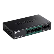 Switch 6 porturi Fast Ethernet PoE+ 60W - TRENDnet TPE-S50 Switch 6 porturi Fast Ethernet PoE+ 60W - TRENDnet TPE-S50