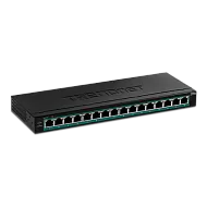 Switch 16 porturi Gigabit PoE/PoE+ 123W - TRENDnet TPE-TG160H Switch 16 porturi Gigabit PoE/PoE+ 123W - TRENDnet TPE-TG160H
