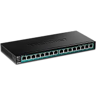 Switch 16 porturi Gigabit PoE/PoE+ 120W - TRENDnet TPE-TG161H Switch 16 porturi Gigabit PoE/PoE+ 120W - TRENDnet TPE-TG161H